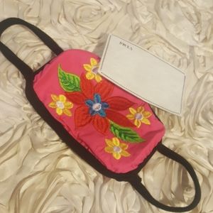 Face Mask Fashion Floral Embroidered.